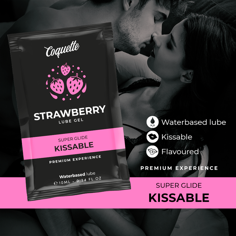 GEL LUBRIFICANTE COQUETTE CHIC DESIRE KISSABLE MORANGO 10 ML