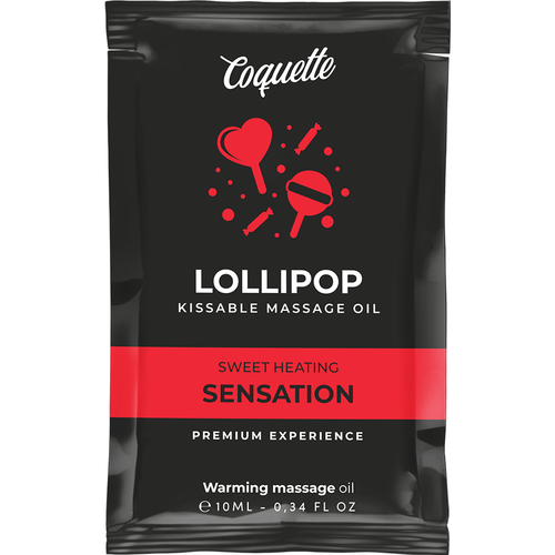 ÓLEO DE MASSAGEM BEIJÁVEL DE BOLSO COM EFEITO DE CALOR PIRULITO 10 ML