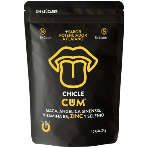 CUM EJACULATION AUMENTA GOMA E SÊMEN SABOR BANANA 10 UNIDADES