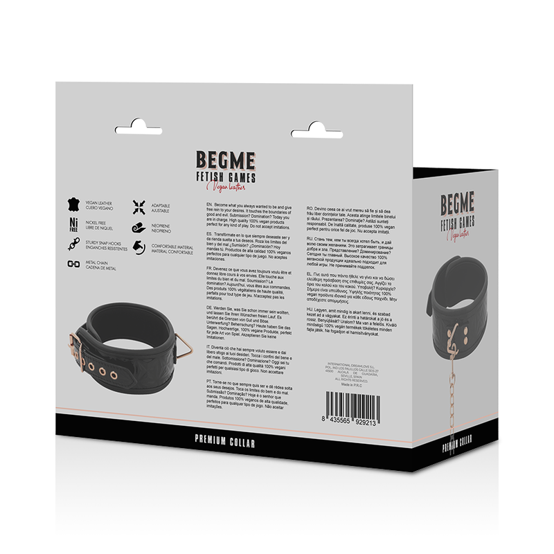 BLACK EDITION PREMIUM COLAR DE COURO VEGAN