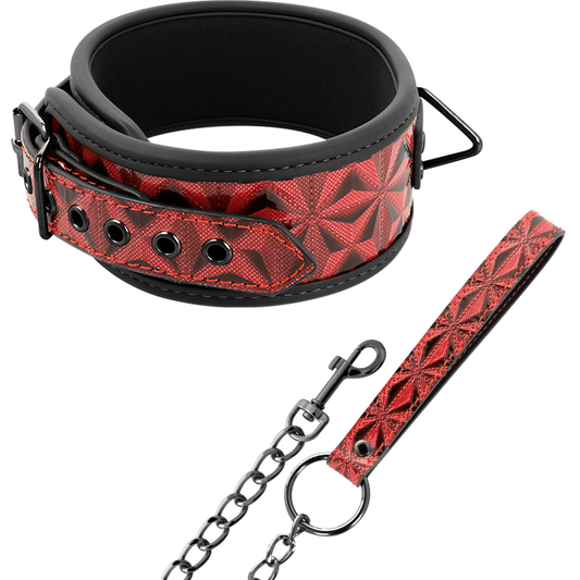 COLAR DE COURO VEGANO PREMIUM RED EDITION COM FORRO DE NEOPRENE