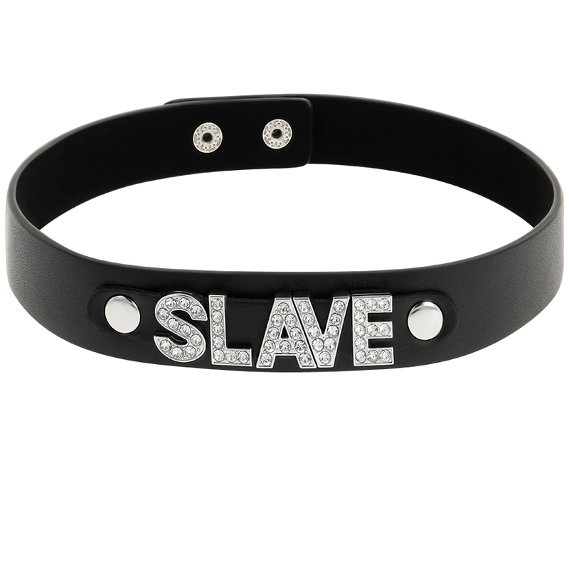 GARGANTILHA DE COURO VEGANO SLAVE