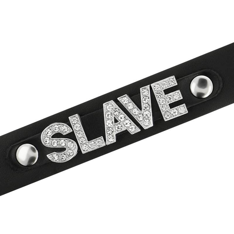 GARGANTILHA DE COURO VEGANO SLAVE