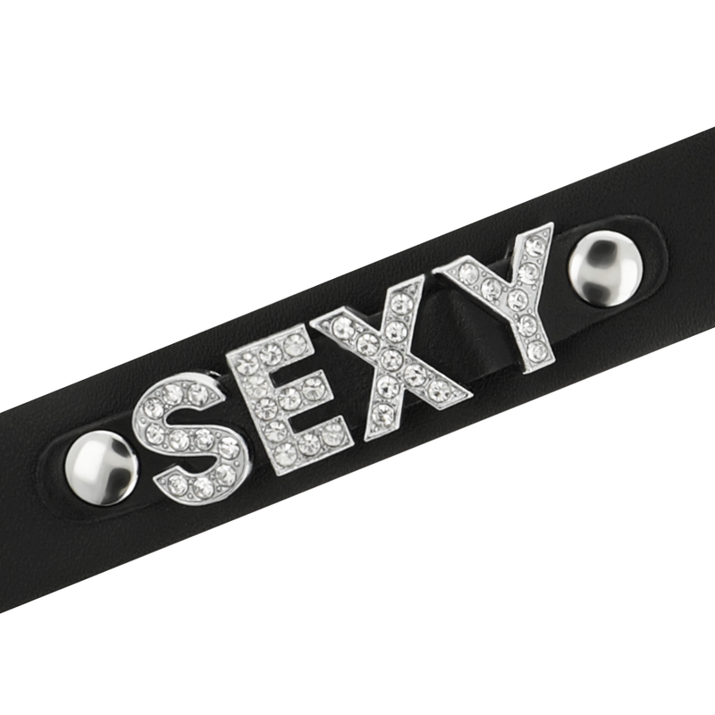 GARGANTILHA SEXY DE COURO VEGANO