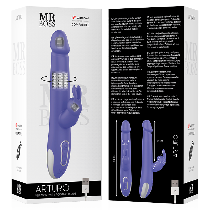 VIBRADOR E ROTADOR ARTURO COMPATÍVEL COM A TECNOLOGIA WATCHME WIRELESS