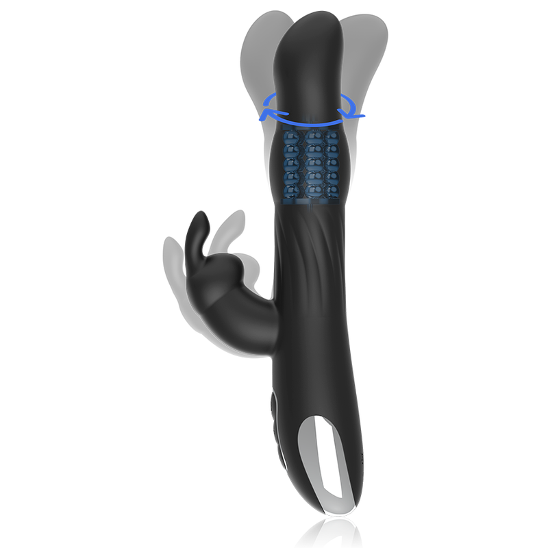 VIBRADOR E ROTADOR MOEBIUS COELHO COMPATÍVEL COM A TECNOLOGIA WATCHME WIRELESS