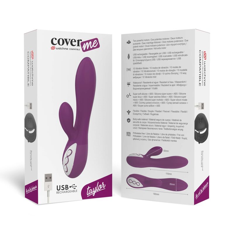 VIBRADOR TAYLOR COMPATÍVEL COM A TECNOLOGIA WATCHME WIRELESS