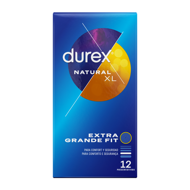 PRESERVATIVOS DUREX NATURAL XL 12 UNIDADES