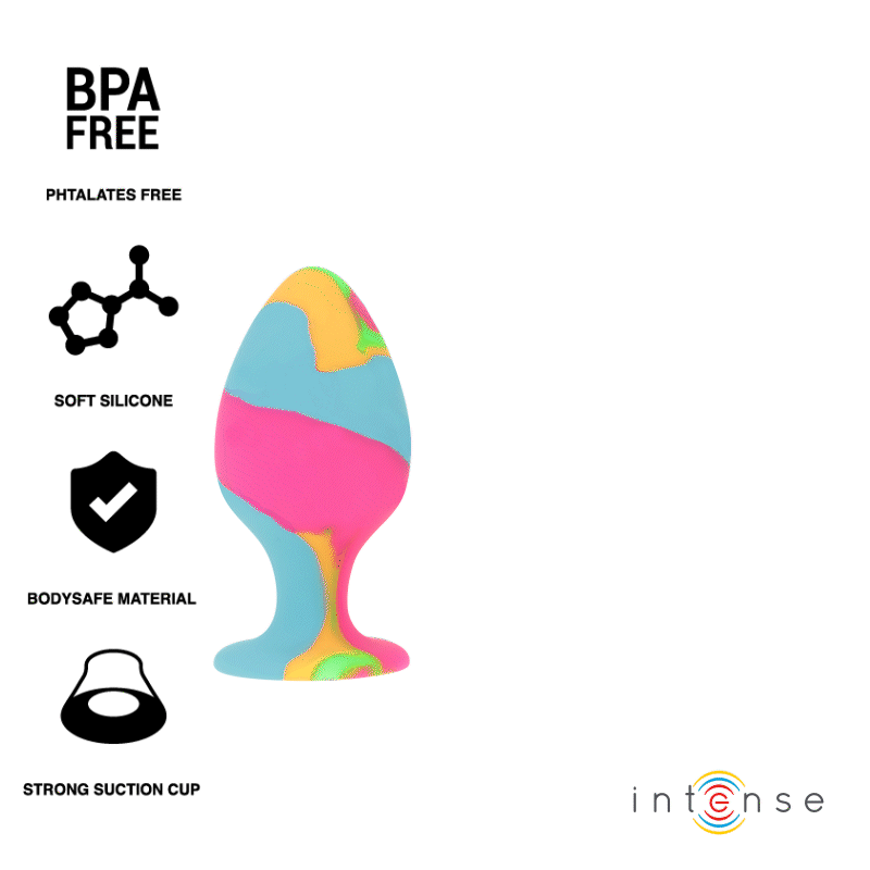 CONJUNTO DE PLUG ANAL DE SILICONE MULTICOLORIDO