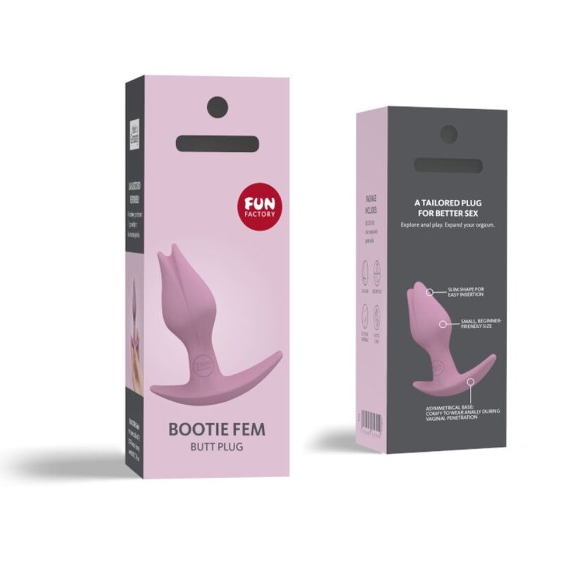 BOOTIE FEM FEMININO ANAL BUTT PLUG ROSE