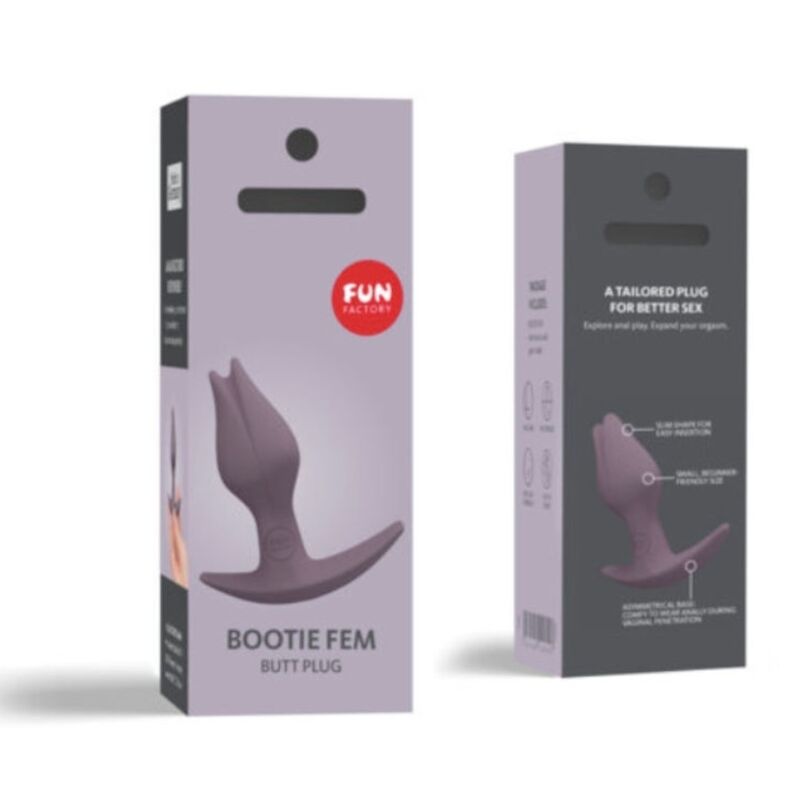 BOOTIE FEM FEMININO BUTT ANAL PLUG DARK TAUP