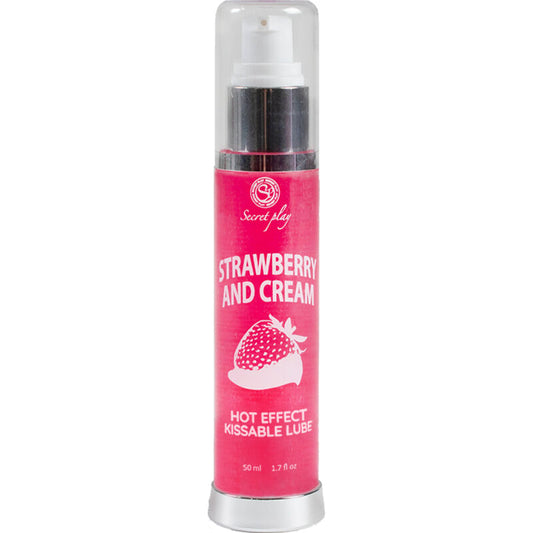 LUBRIFICANTE 2-1 EFEITO TÉRMICO MORANGO E CREME 50 ML