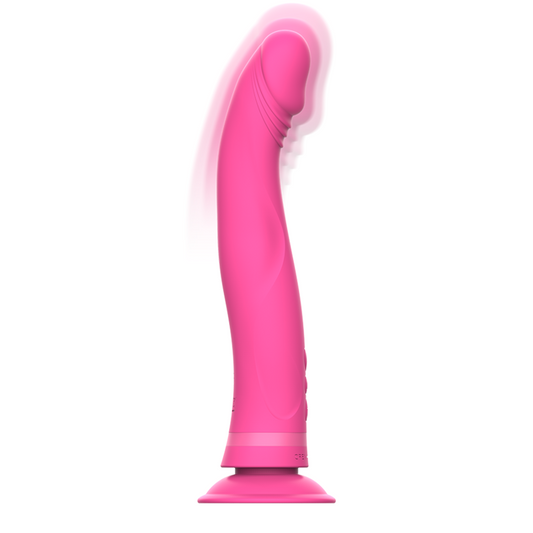 MICHELANGELO DILDO VIBRADOR SILICONE ROSA