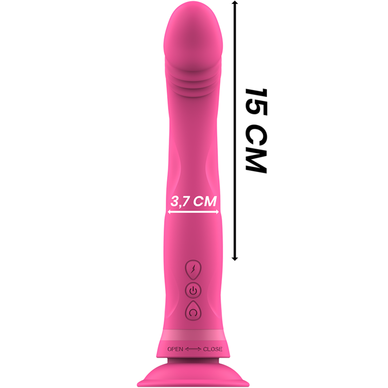 MICHELANGELO DILDO VIBRADOR SILICONE ROSA