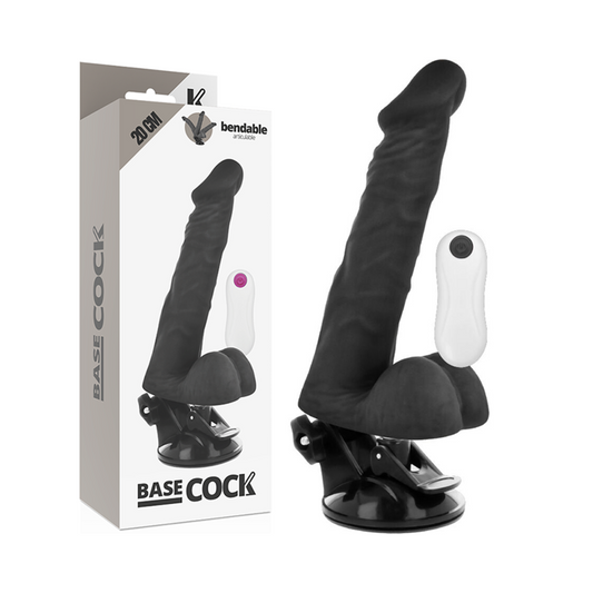 VIBRADOR ARTICULÁVEL CONTROLE REMOTO NATURAL 20 CM -O- 4.5 CM