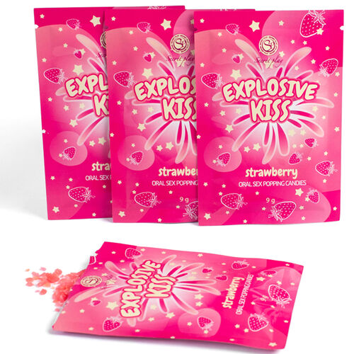 DOCES EXPLOSIVOS DE MORANGO