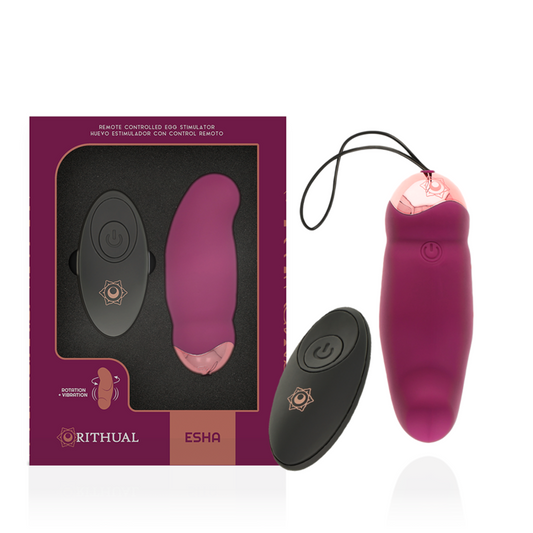 ESHA OVO ROTAÇÃO DE CONTROLE REMOTO + SISTEMA DE VIBRAÇÃO