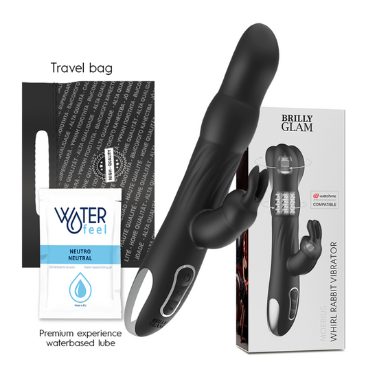 VIBRADOR E ROTADOR MOEBIUS COELHO COMPATÍVEL COM A TECNOLOGIA WATCHME WIRELESS