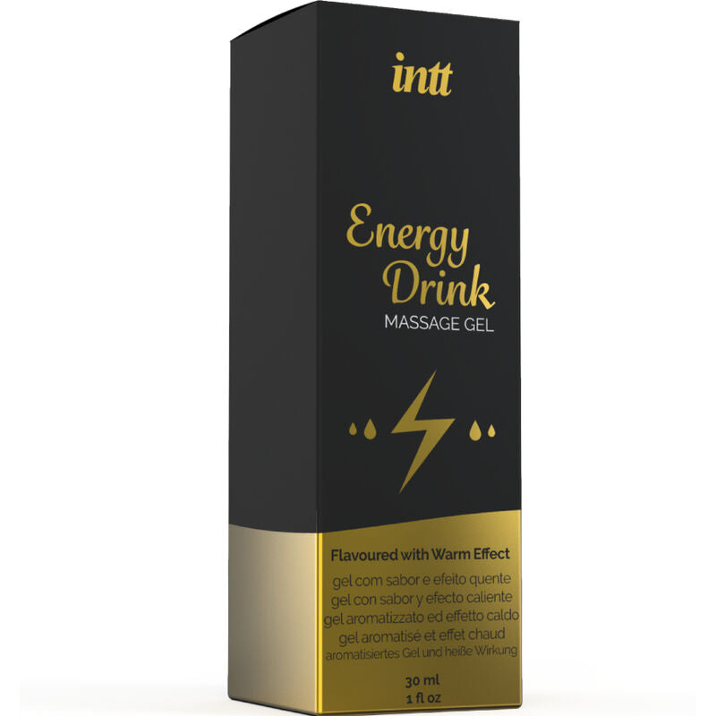 GEL DE MASSAGEM COM ENERGIA AROMATIZADA BEBIDA E EFEITO AQUECENTE