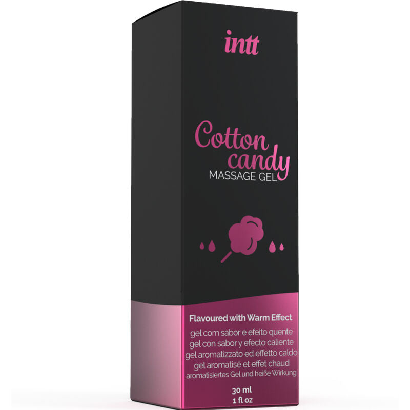 GEL DE MASSAGEM COM SABOR ALGODÃO DOCE E EFEITO AQUECENTE