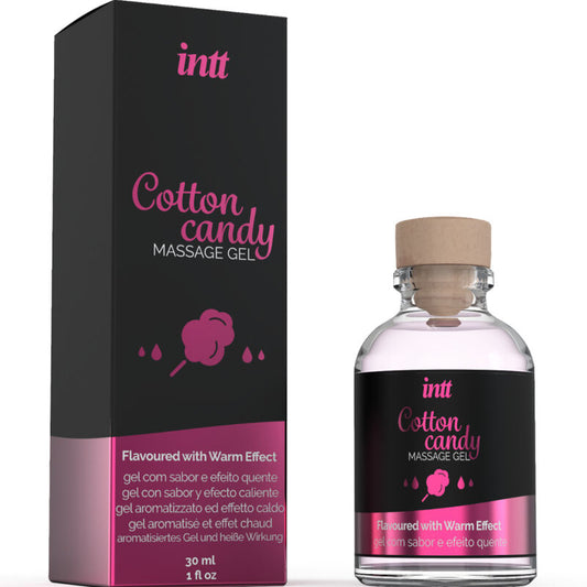 GEL DE MASSAGEM COM SABOR ALGODÃO DOCE E EFEITO AQUECENTE