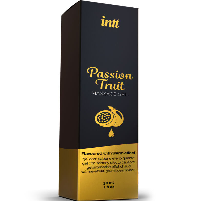 GEL DE MASSAGEM COM SABOR DE MARACUJÁ COM EFEITO CALOR