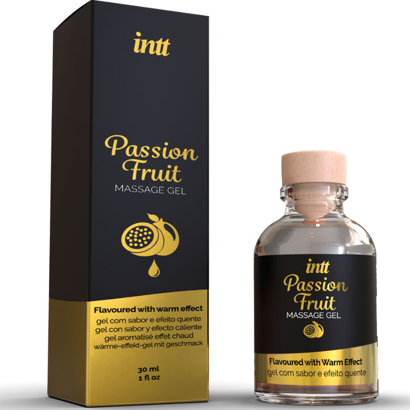 GEL DE MASSAGEM COM SABOR DE MARACUJÁ COM EFEITO CALOR