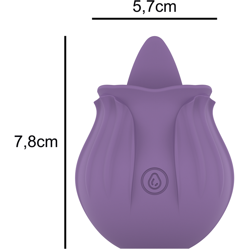 VIOLET CL TORIS STIMULATOR 10 VIBRATIONS LILÁS