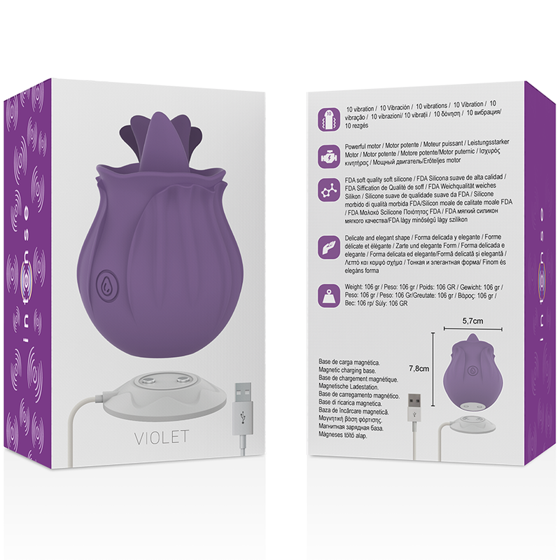VIOLET CL TORIS STIMULATOR 10 VIBRATIONS LILÁS