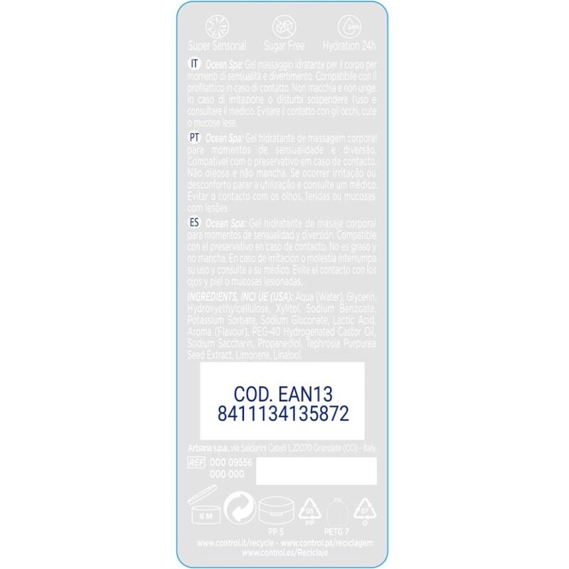 CONTROL 2-1 MASSAGE & PLEASURE DIVERSOS 200ML
