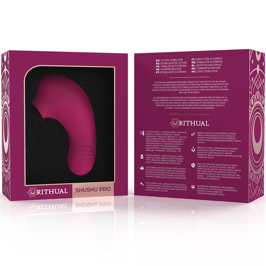 SHUSHU PRO ESTIMULADOR CLITORIAL 2 MOTORES PODEROSOS ORQUÍDEA