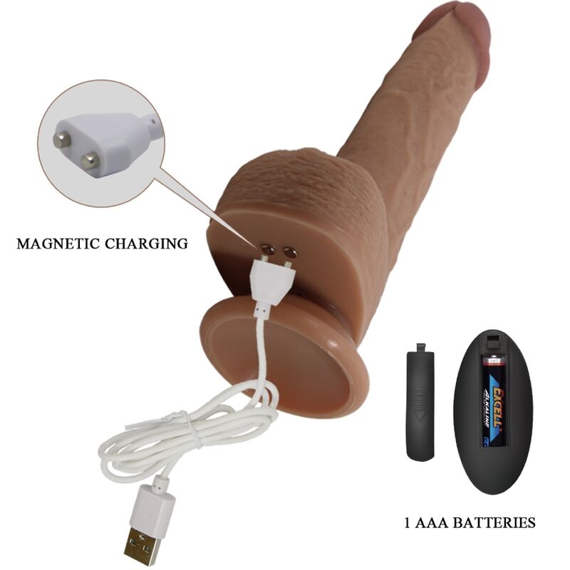 VIBRADOR TOMMY REALISTIC DILDO 22.5 CM