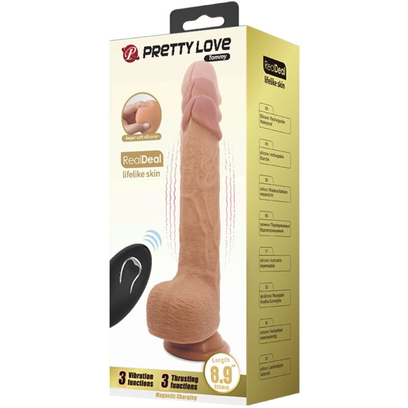 VIBRADOR TOMMY REALISTIC DILDO 22.5 CM