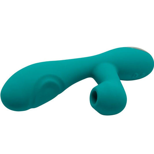 VIBRADOR CARIBBEAN SHINE E SUCKER AZUL