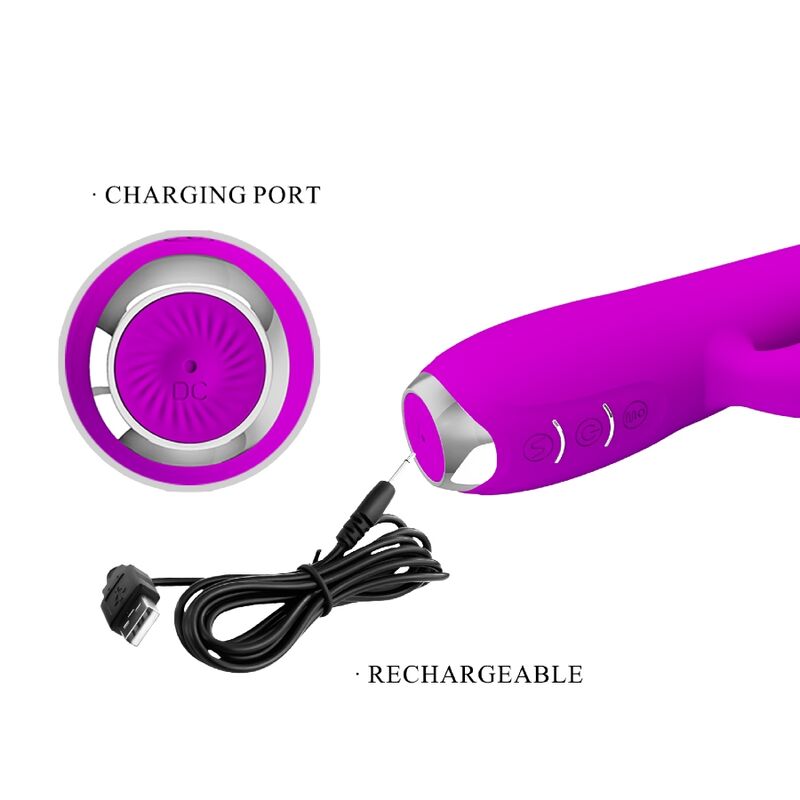 VIBRADOR SUCKER RECARREGÁVEL REGINA ROXO