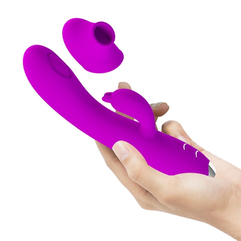 VIBRADOR SUCKER RECARREGÁVEL REGINA ROXO