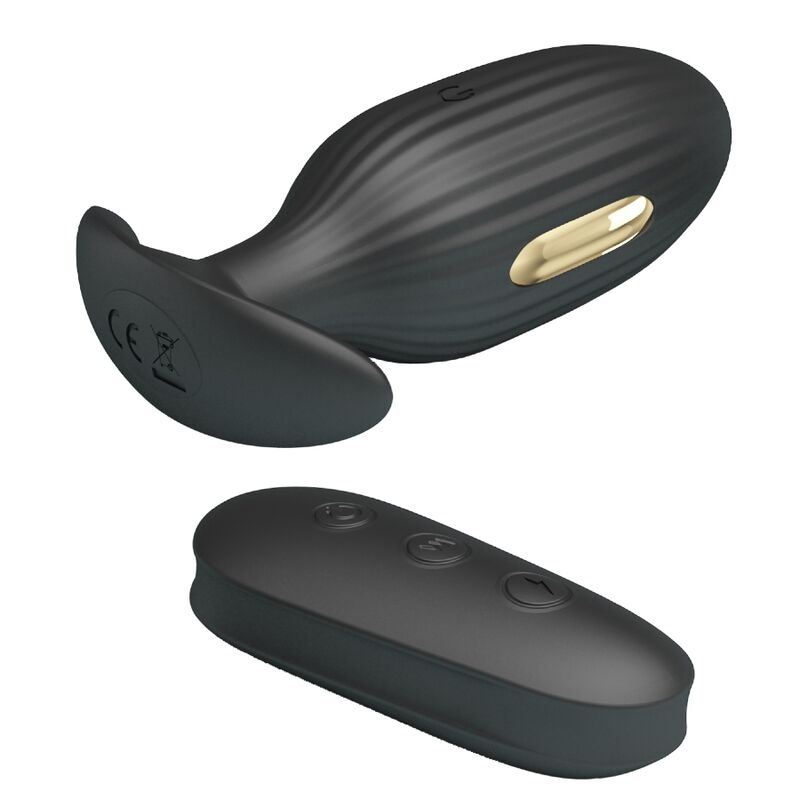 VIBRADOR RECARREGVEL ANAL KELLY PLUG PRETO