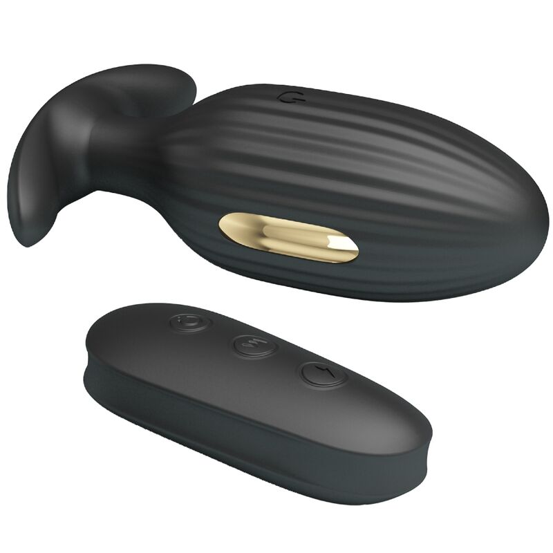 VIBRADOR RECARREGVEL ANAL KELLY PLUG PRETO