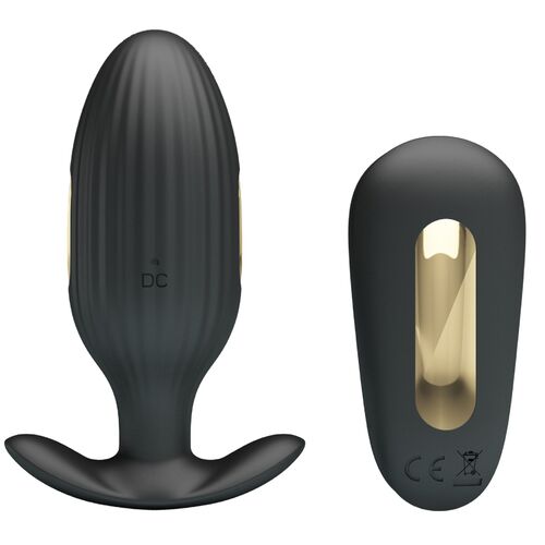 VIBRADOR RECARREGVEL ANAL KELLY PLUG PRETO