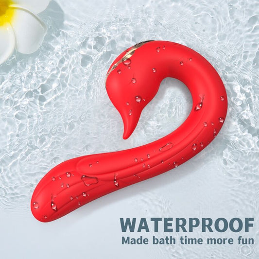 VIBRADOR DELFIN MULTIPOSIÇÃO E EFEITO DE CALOR VERMELHO