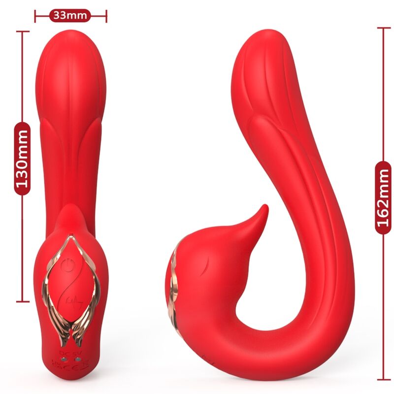 VIBRADOR DELFIN MULTIPOSIÇÃO E EFEITO DE CALOR VERMELHO