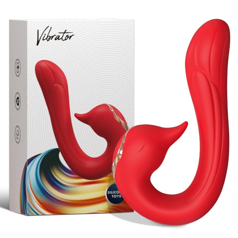 VIBRADOR DELFIN MULTIPOSIÇÃO E EFEITO DE CALOR VERMELHO