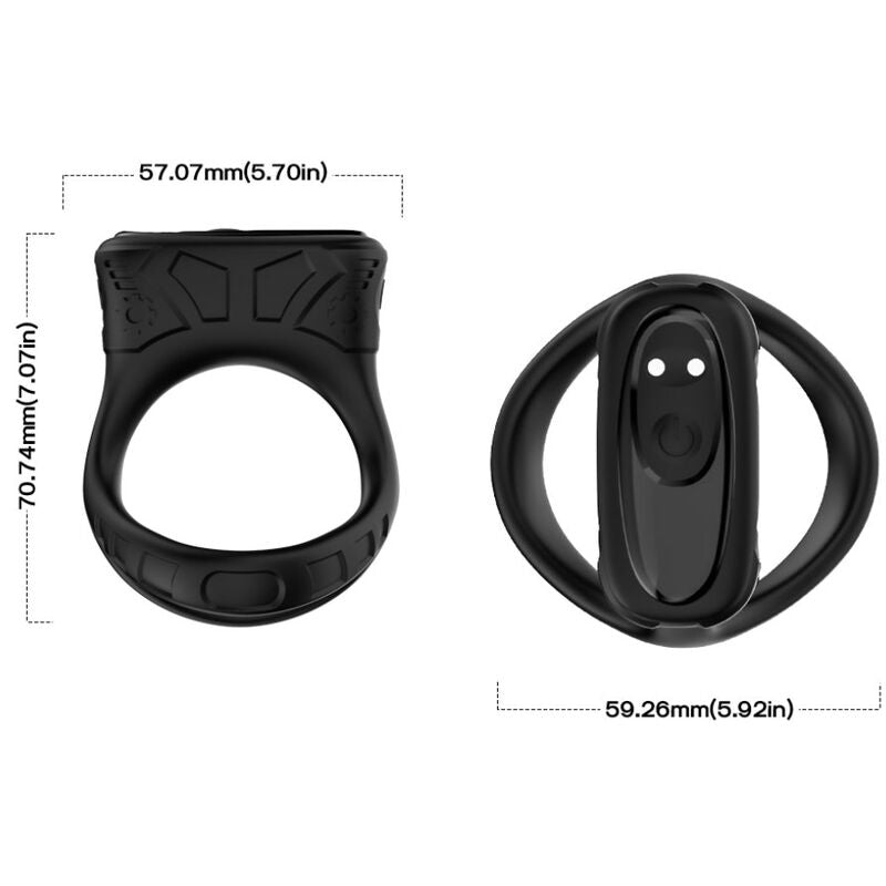 VIBRADOR DE ANEL E MULTPOSIÇÃO PRETO