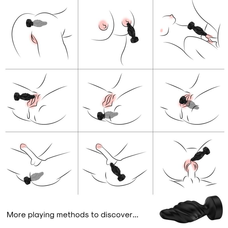 VIBRADOR E PLUG ANAL CONTROLE REMOTO PRETO