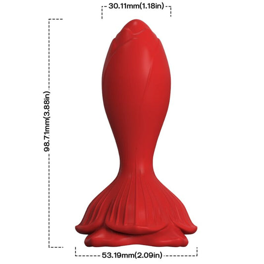 VIBRADOR ROSA E PLUG ANAL PEQUENO CONTROLE REMOTO VERMELHO