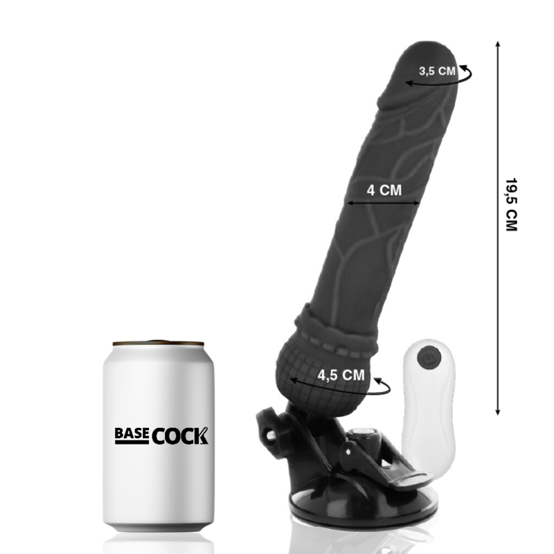 VIBRADOR DE CONTROLE REMOTO NATURAL REALISTA 19,5 CM