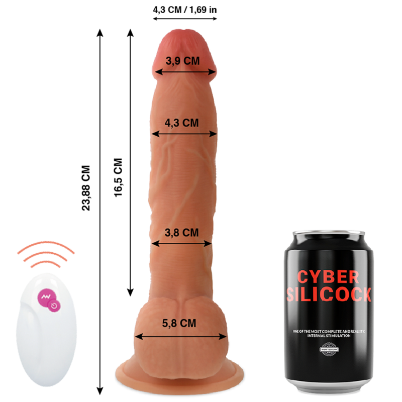CYBER SILICOCK CONTROLE REMOTO REALISTA MESTRE BEN