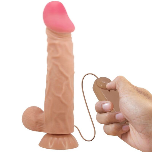 DILDO REALÍSTICO COM VENTOSA DESLIZANTE PELE CARNE 24 CM
