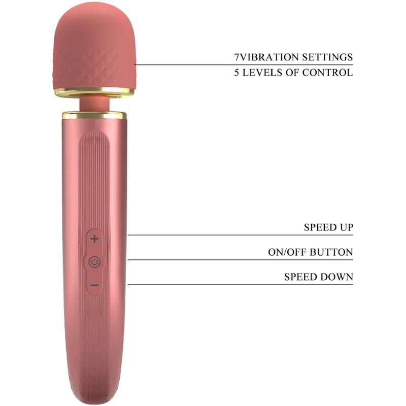 MASSAGER 7 MODOS DE VIBRAÇÃO ROSA
