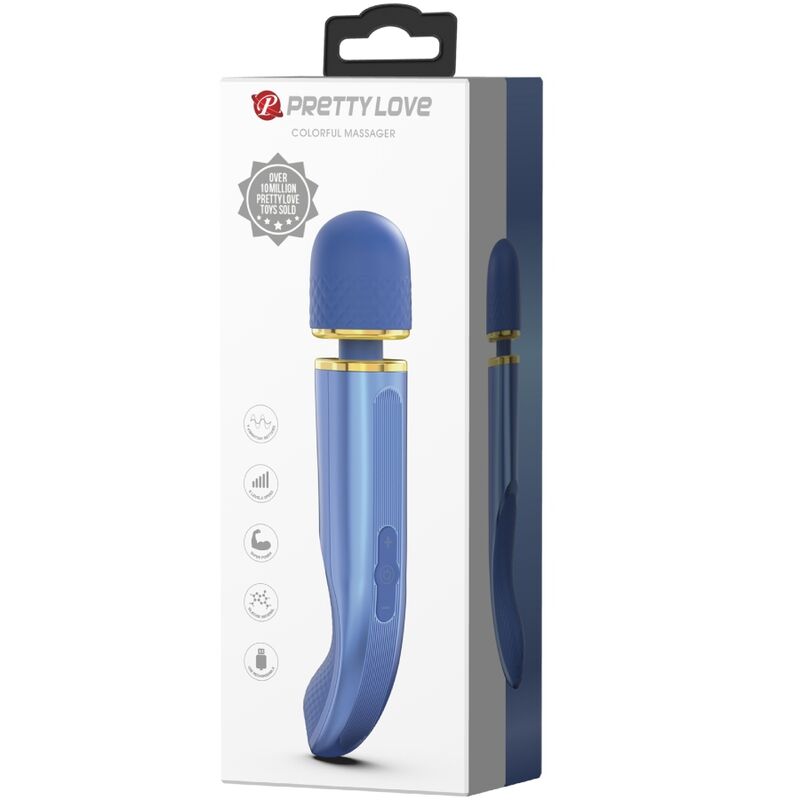 MASSAGER 7 MODOS DE VIBRAÇÃO AZUL